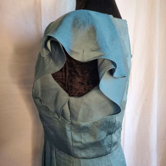 Ann Taylor LOFT Lot of 2 Silk Dresses Size 4 Green Brown - Picture 3 of 12